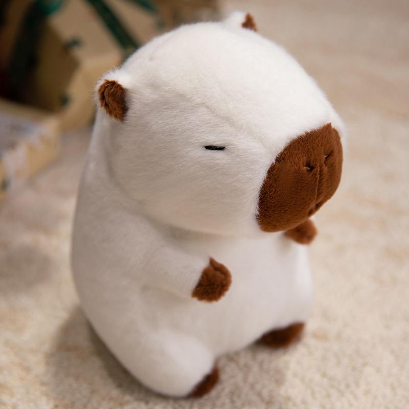 24cm Leuchtendes Capybara Stofftier Weiche Plüschtiere mit buntem LED-Nachtlicht Capybara Spielzeug Kinder Urlaubs-Jungen Geburtstagsgeschenk