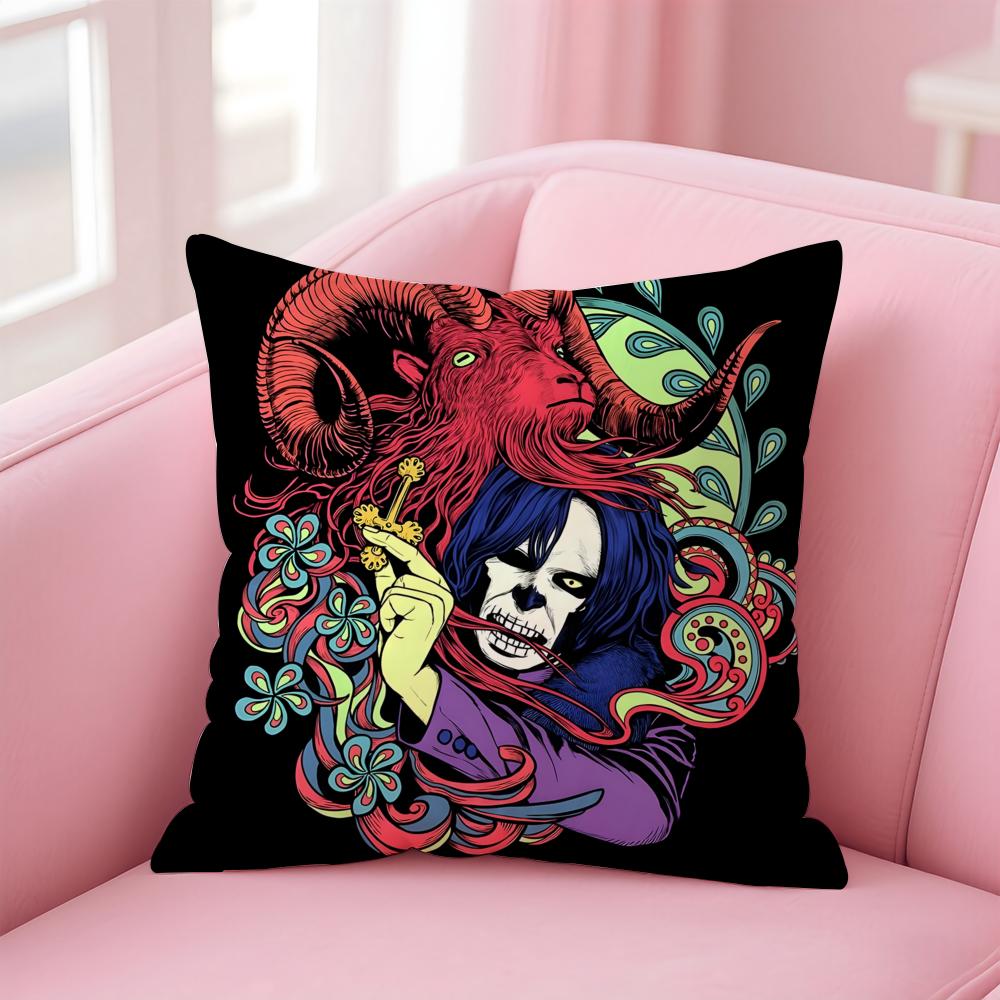 Band G-Ghost Cushion Cover Comfortable Reversible Pillow Cover Ideal for Car Sofa Bedroom & Beyond