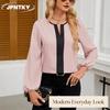 JPNTKY Women's Fashion Casual Long Sleeve V-Neck Blouses & Shirts