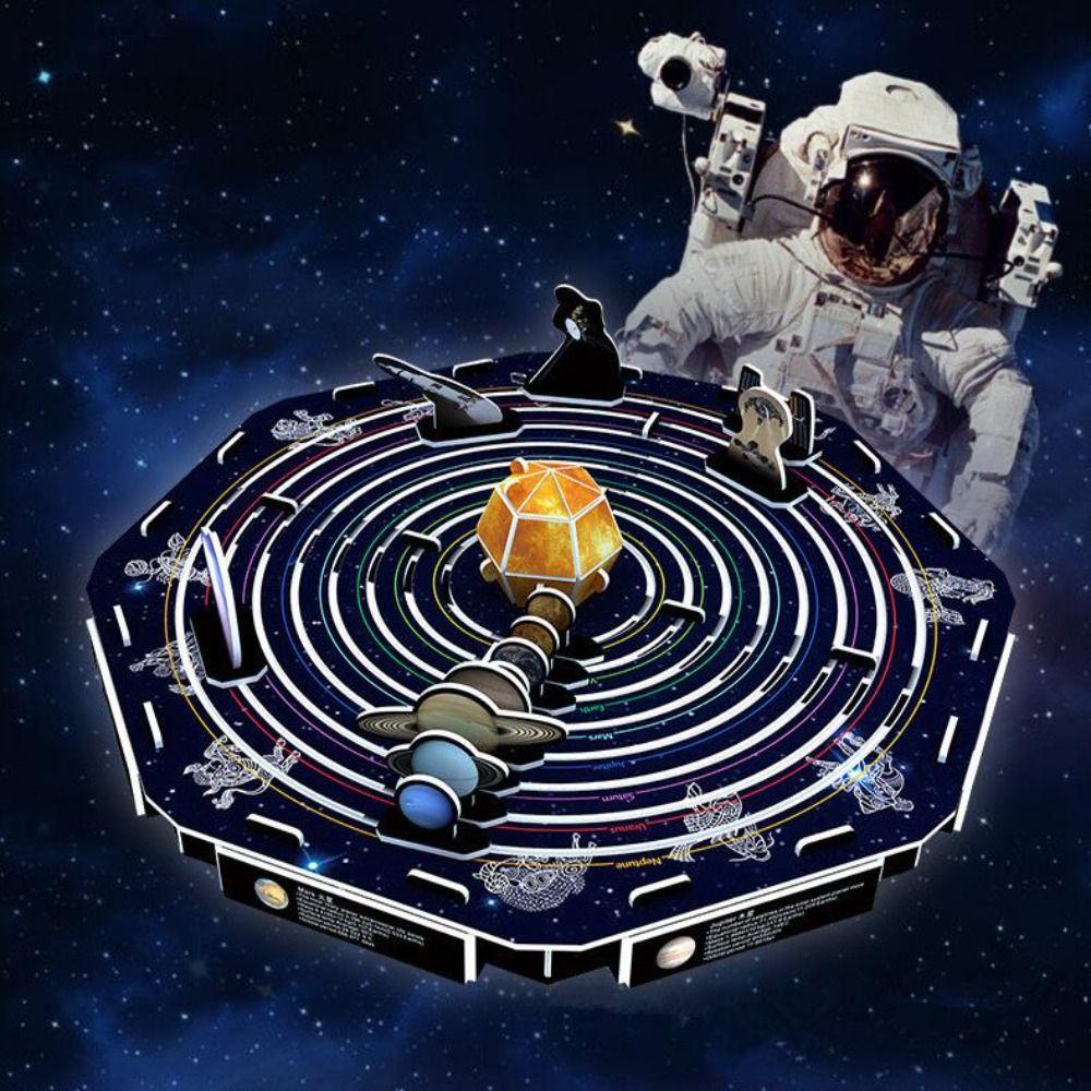 DIY Miniature International Space Station Paper 3D Spaceship Paper Puzzle Handmade Birthday Gifts