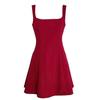 New Korean Atmosphere Red Suspender Dress Children Summer Small Temperament Spice Girl Waist Short Skirt