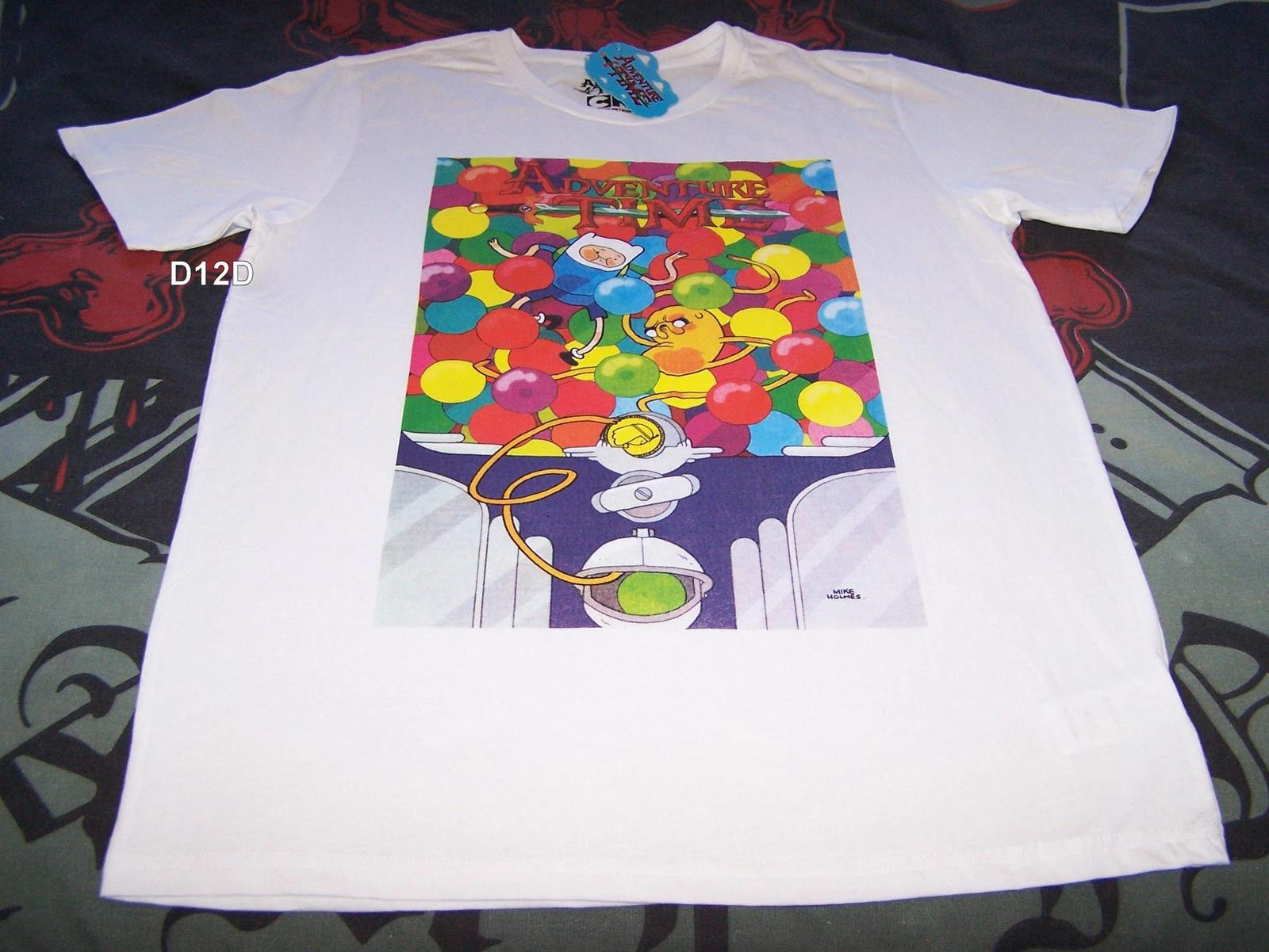 Adventure Time Mens Finn & Jake Gumball White Printed T Shirt Size XL New 3XL
