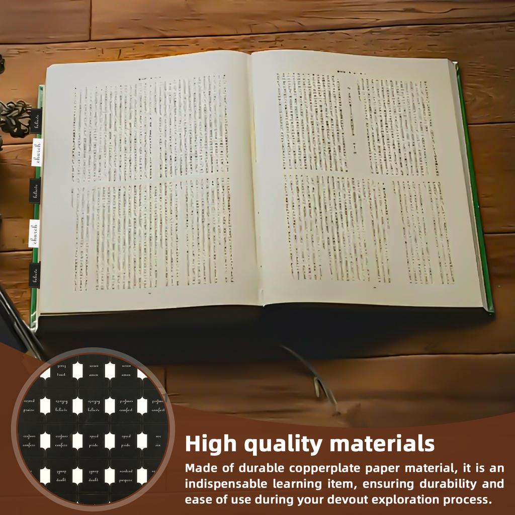 2/3 Piezas Pestañas para Biblia de Oración Fáciles de Usar Pestañas Índice para Biblia Pegatinas de Pestañas para Biblia Pestañas de Capítulo de Biblia Multicolores Pestañas para Biblia Estudio de la Biblia