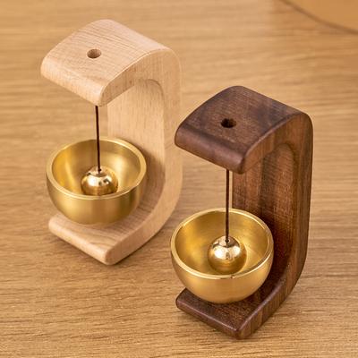 Eingangserinnerungsglocke C-förmig Magnetisch Saugend Holztürglocke Kabellos Hängend Windspiel für Zuhause und Büro Auto Dekoration