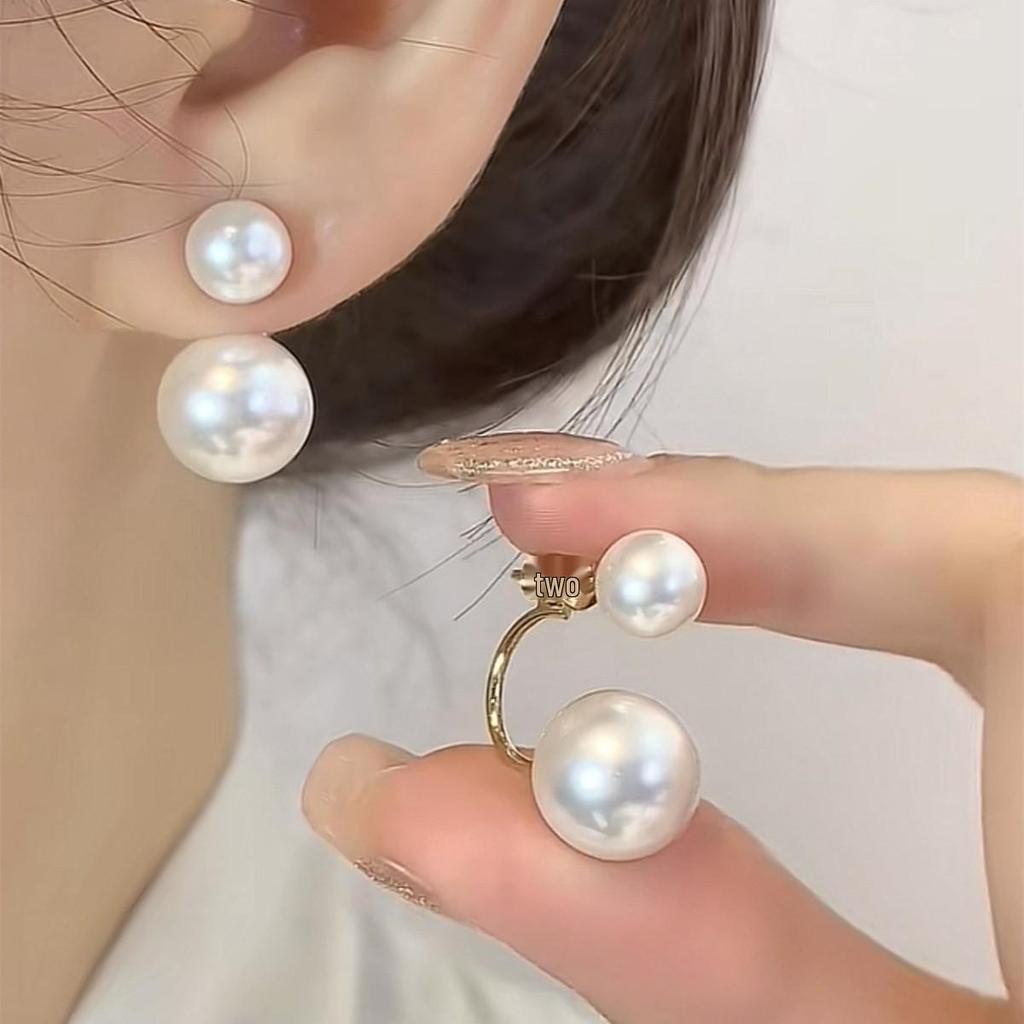 Elegant Pearl Stud Earrings with Anti-Allergy S925 Silver Needle