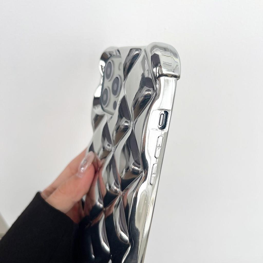 Diamond Plating Camera Protection Phone Case Pear Chain For IPhone 15 Pro Max 14 15 Plus 13 12 Pro 11 Promax with Bracelet