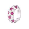 Jewelry Copper Bottom Gold-Plated Simulation Blue Spinel Red Corundum Ring Retro Wind Diamond Ring