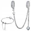Charms Chain Security 925 Zircons Charms Pr 925