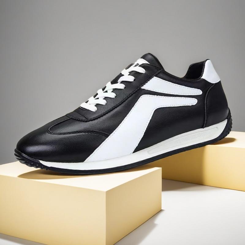 Men's Shoes Spring and Autumn Simple and Fashionable Leather Surface Light and Comfortable Casual Shoes Hiking Sports White Shoes