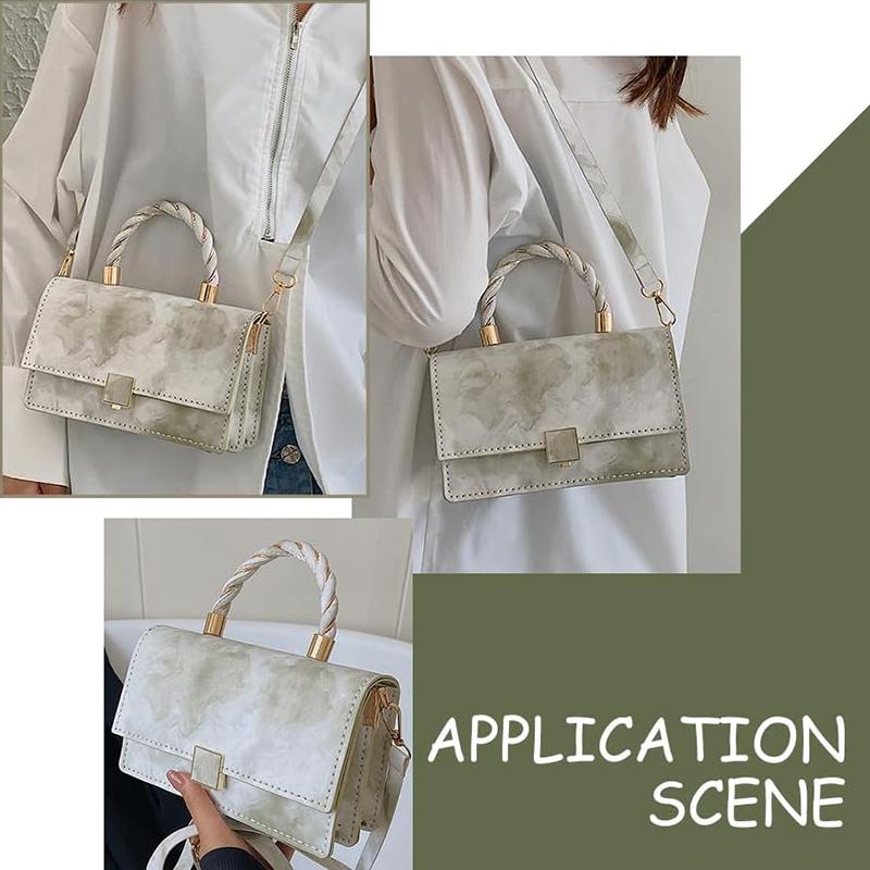 DIY Handbag Making Kit PU Leather Shoulder Bag Sewing Materials Women Crossbody Knitting Crochet Bags Handicraft Accessories