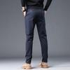 Spring and Summer New Men's Casual Pants Solid Color Business Straight Slim Fit Fashionable Personality Trousers Men