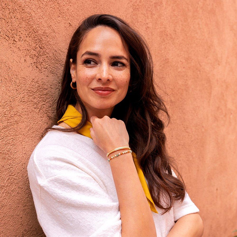 (Women's) Pig & Hen Maya Lou Bracelet - Ivory X Gold