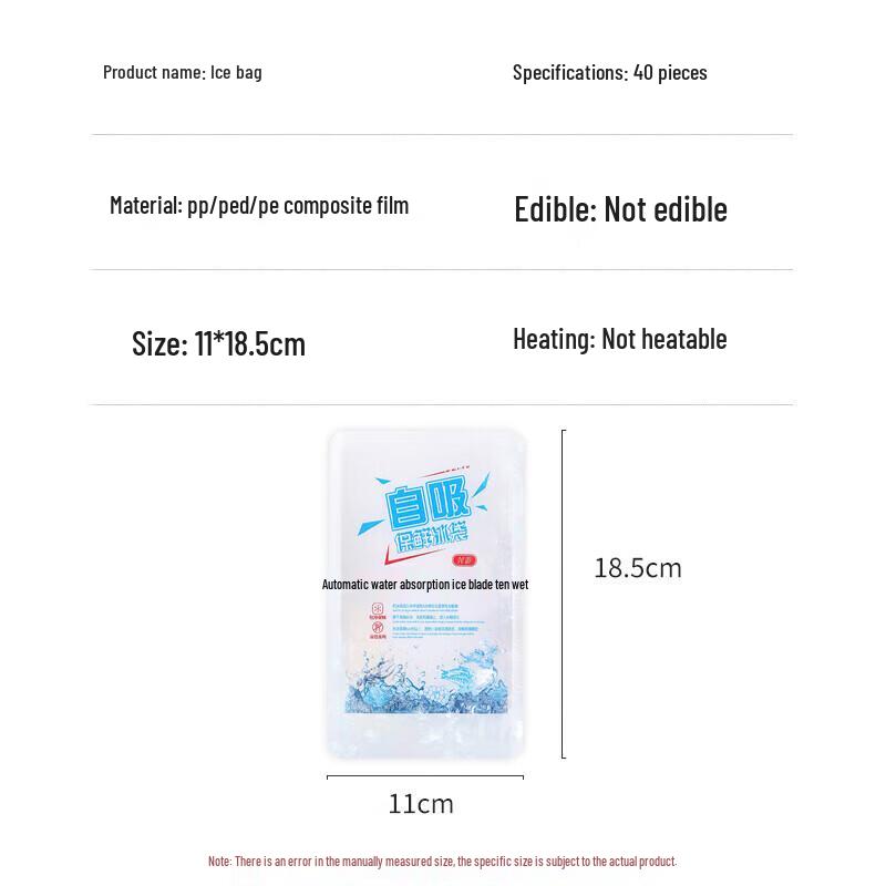 Reusable Self-Absorbing Ice Pack