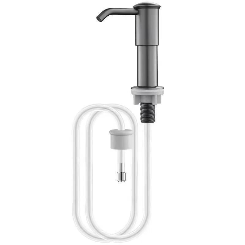 Yuzhuxun 304 Stainless Steel Manual Soap Dispenser for Kitchen Sink