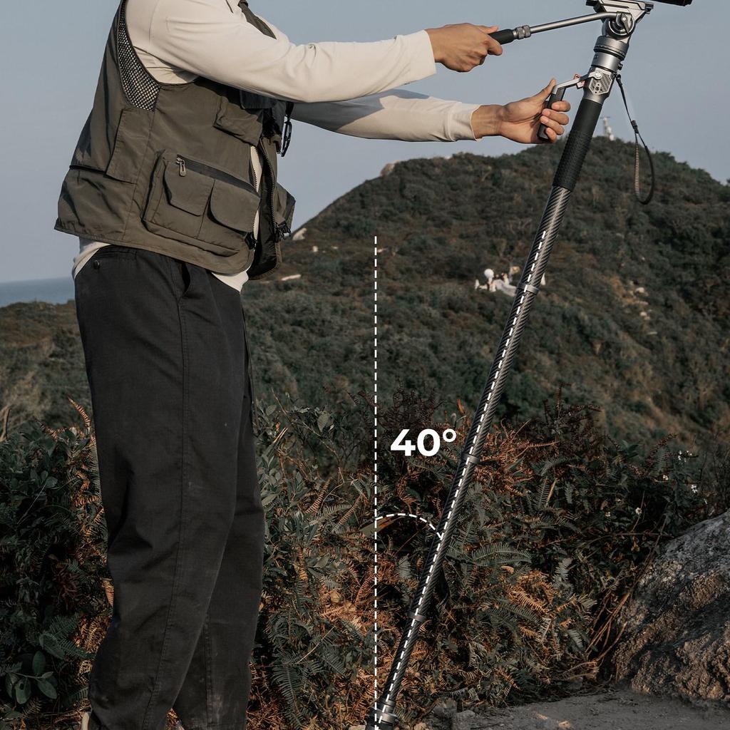 Smog Carbon Shadow Pro Carbon Fiber Monopod with Hydraulic Head and Quick Release System