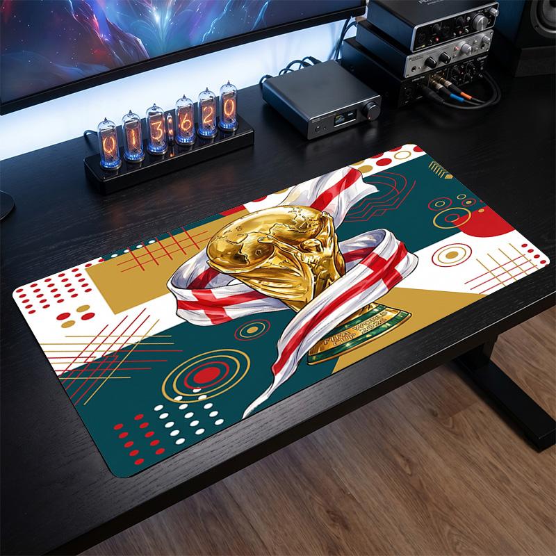 Tappetino Mouse Scudo Calcio Inghilterra, Tappetino da Scrivania Esteso in Gomma Antiscivolo per Gaming Ufficio Laptop Regalo per Fan
