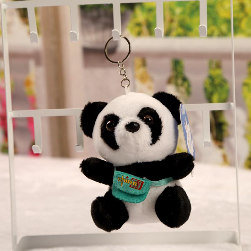 Adorable Panda Claw Machine Pendant Plush Backpack Keychain Doll