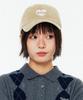 FALLETT Dot Heart Logo Typography Ball Cap Beige