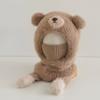 Baby hat children's scarf mask integrated autumn and winter girls plush warm boys ear hat windproof face protection