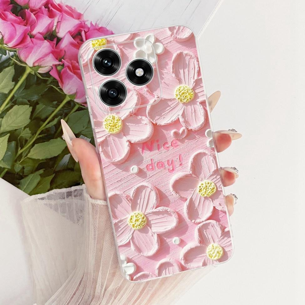 Etui na Honor X5C Plus Pokrowiec Przezroczysty Luksusowy Uroczy Kot Moda Motyl Fajny Malowany Obudowa Na Honor X5cPlus