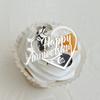 10pcs Ins Happy Birthday Happy Mother's Day Heart Cupcake Topper Acrylic Anniversary Cake Decorating Baking Tools Party Supplies