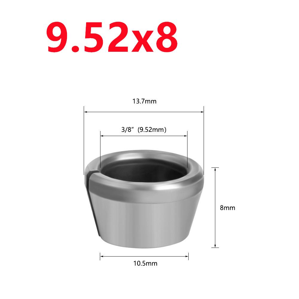 M17 Collet Chuck Adapter 6/6.35/8mm Engraving Trimming Machine Electric Router Wood Router Milling Cutter Accessories