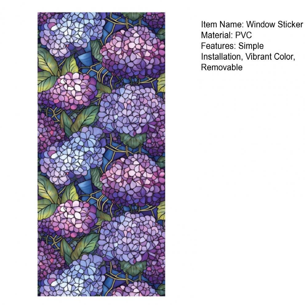 100*45cm Electrostatic Glass Sticker Waterproof Non-Adhesive Removable Decorative PVC Decorative Static Glass Film Decal Decor