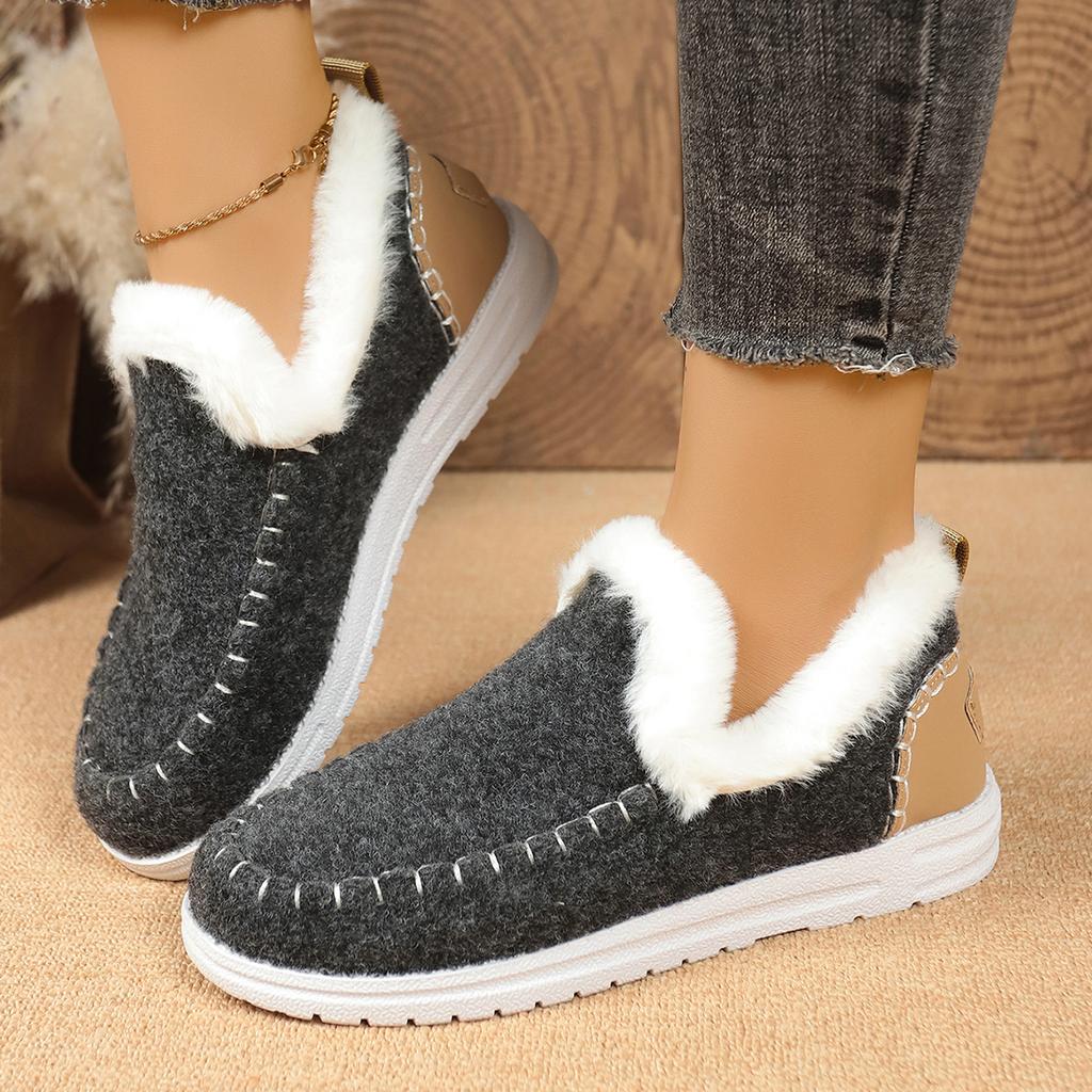 Stivali da Neve Invernali alla Moda per Donna Scarpe Casual alla Moda per Esterno Stivali Retrò Comodi per Donna Stivaletti alla Moda con Pelliccia per Tenere Caldo Donna