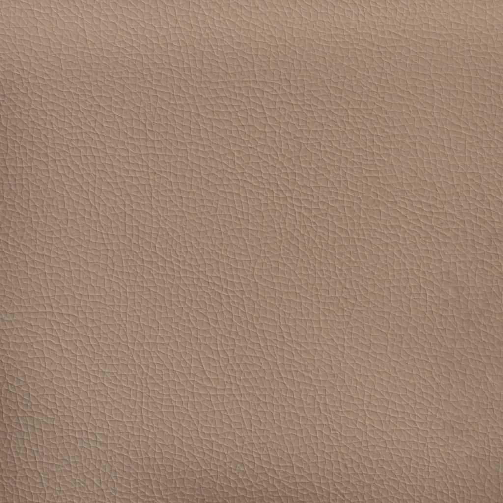 Vidaxl 2-Osobowa Sofa Z Poduszkami, Cappuccino, 140 Cm, Sztuczna Skóra