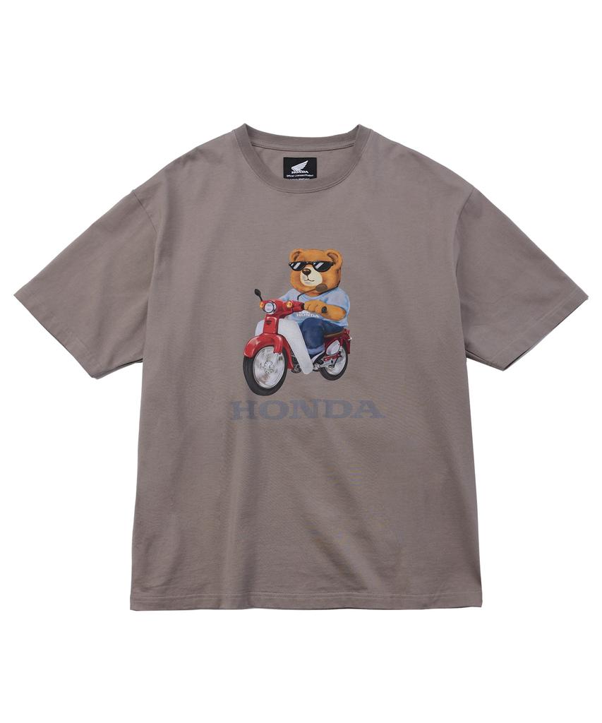 PHYPS MOTORCYCLE Honda Bear T-Shirt Brown