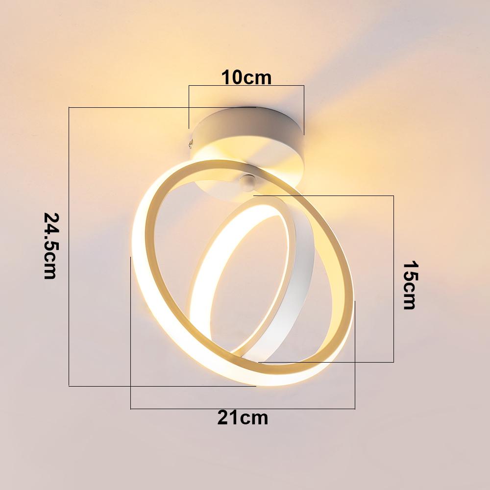 Luminária de Teto LED para Casa Estilo Moderno Luminária de Teto Luz de Quarto Instalação na Superfície Luminária de Sala de Jantar AC 85V-265V