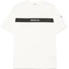 T-shirt Męski Luźny z Okrągłym Dekoltem z Nadrukiem Litery Biały K10918C0006189AKK034