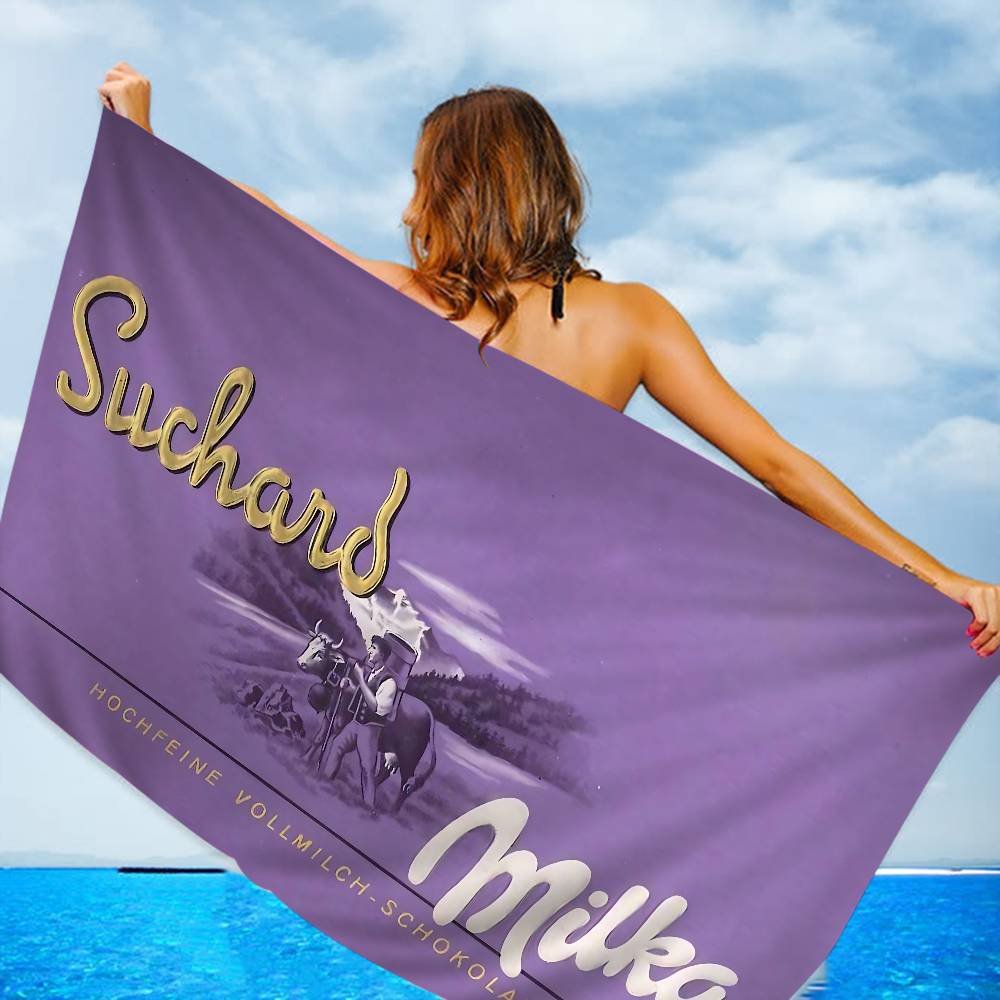 Schokoladenmarke M-Milka Große Mikrofaser-Strandtücher Schnelltrocknendes Handtuch Sandstrandtücher Poolhandtuch für Reisen Schwimmbad Yoga 30x30cm brown