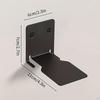 2Pcs Float Book Shelves Organizer Wall Mounted Home Decoration Tower Stand for Living Room