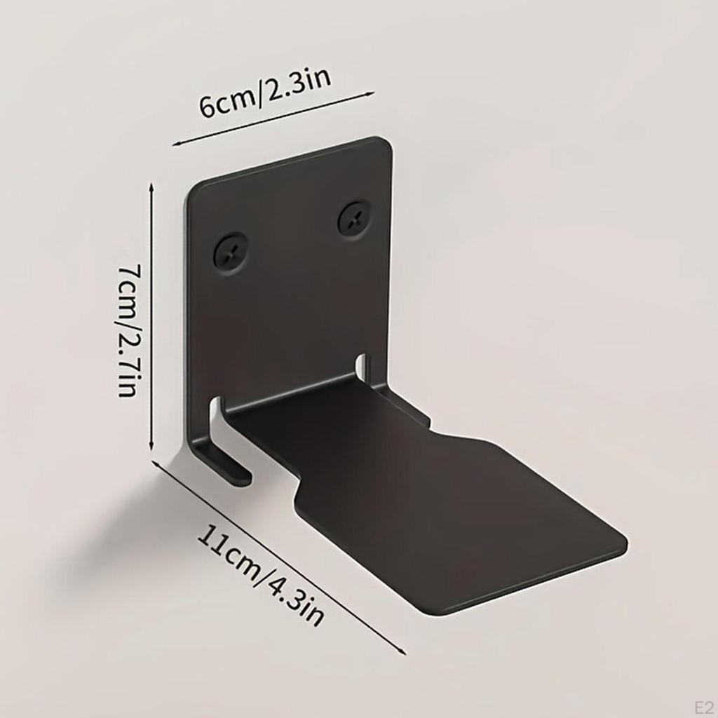 2Pcs Float Book Shelves Organizer Wall Mounted Home Decoration Tower Stand for Living Room