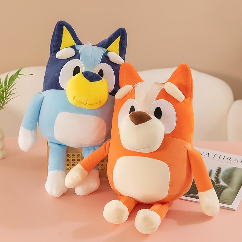 Cute Bluey Dog Bingo Family Plush Toy Cartoon Dog Soft Stuffed Animals Dolls Birthday Christmas Gifts Family Blue-Y Bingo
