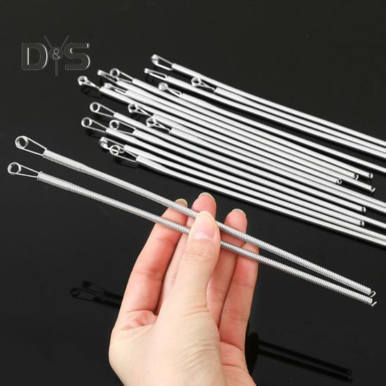 Spring Drawstring Threader Bendable DIY Rope Threader Clip Flexible Drawstring Threading Tool for Hoodies Shorts Pants Drawstring Replacement