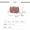 [SHARE ITEMS] Women's Tweed Check Bag, Quilted Embroidered Shoulder Bag, Wool Handbag, Clutch Tote, Elegant Look (Black)