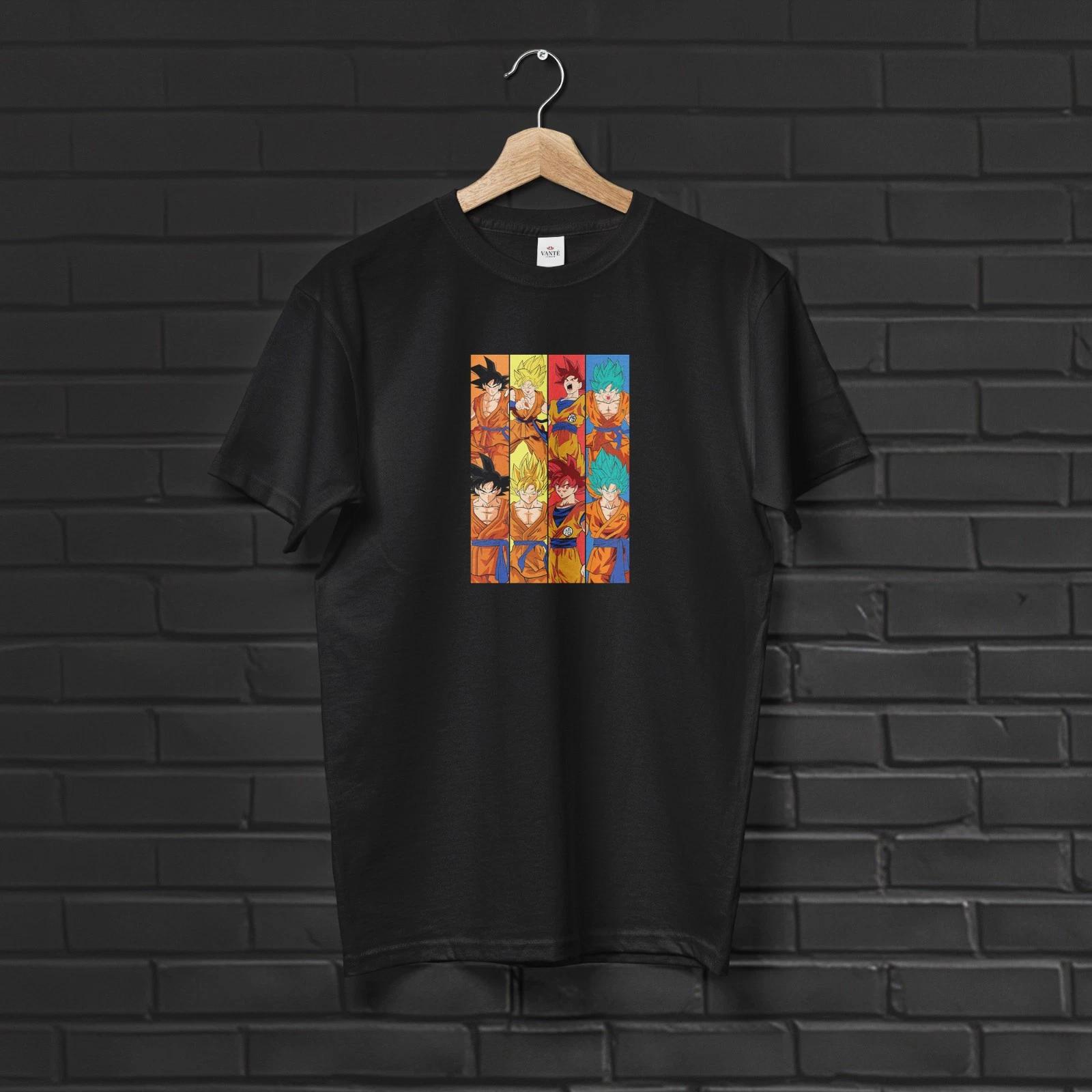Goku Super Saiyan T Shirt Saiyan Warrior Graphic Cotton Tee Gift 3XL