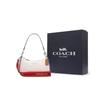 New COACH Teri Cow Leather Crescent Bag, Handbag, Shoulder Bag Women's White CJ595-SVCAH