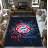 Bayern Munich Printed Crystal Velvet Rug Non‑Slip Crystal Velvet Carpet For Sofa Bedroom Indoor Home Decoration