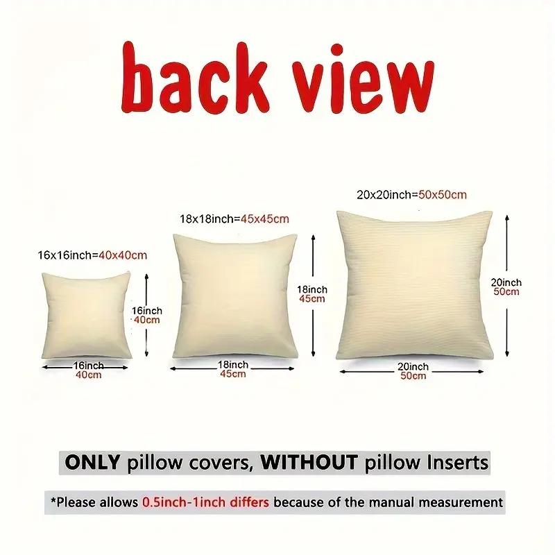 Bohemian Plush Pillow Cover with Charming Kittens Design, 45x45 Cm - Perfect for Living Room or Bedroom Decor