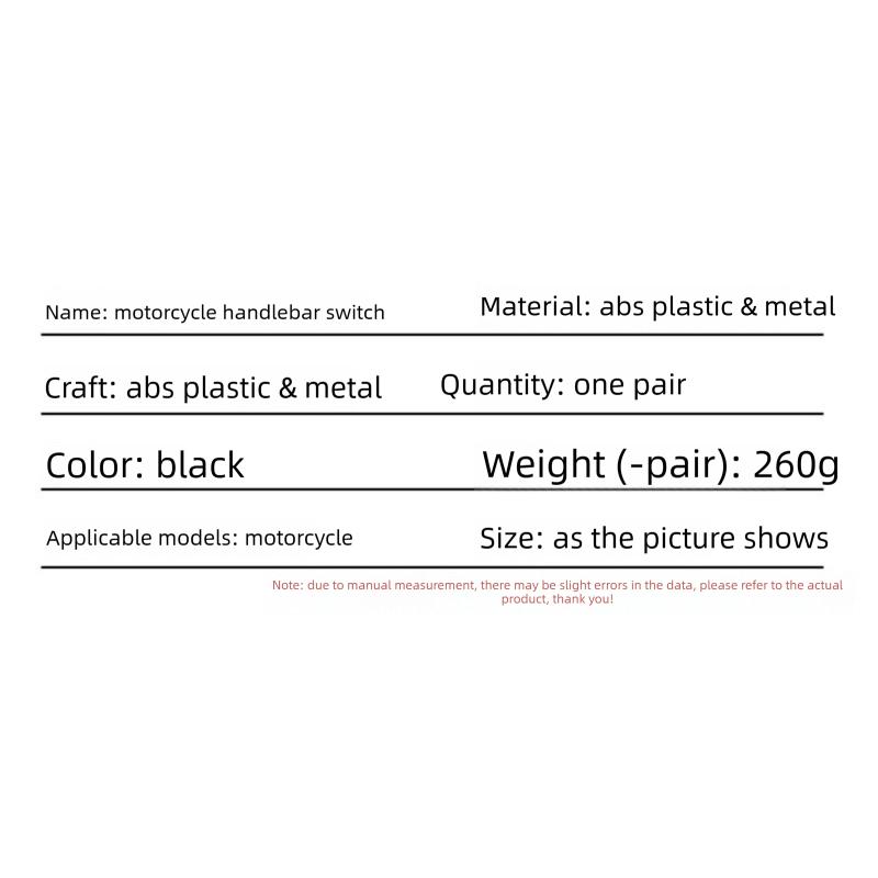 Motorcycle Handlebar Switch Modification Accessories BZKG-FINO Handlebar Combination Switch