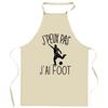 Tablier de cuisine - foot J'peux pas - Impression Bretonne - Coton résistant - Impression DTG France