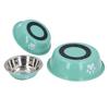 3Pcs Stainless Steel Pet Bowl Anti Slip Bottom Rust Resistant Easy Cleaning Cat Dog Food Bowl for
