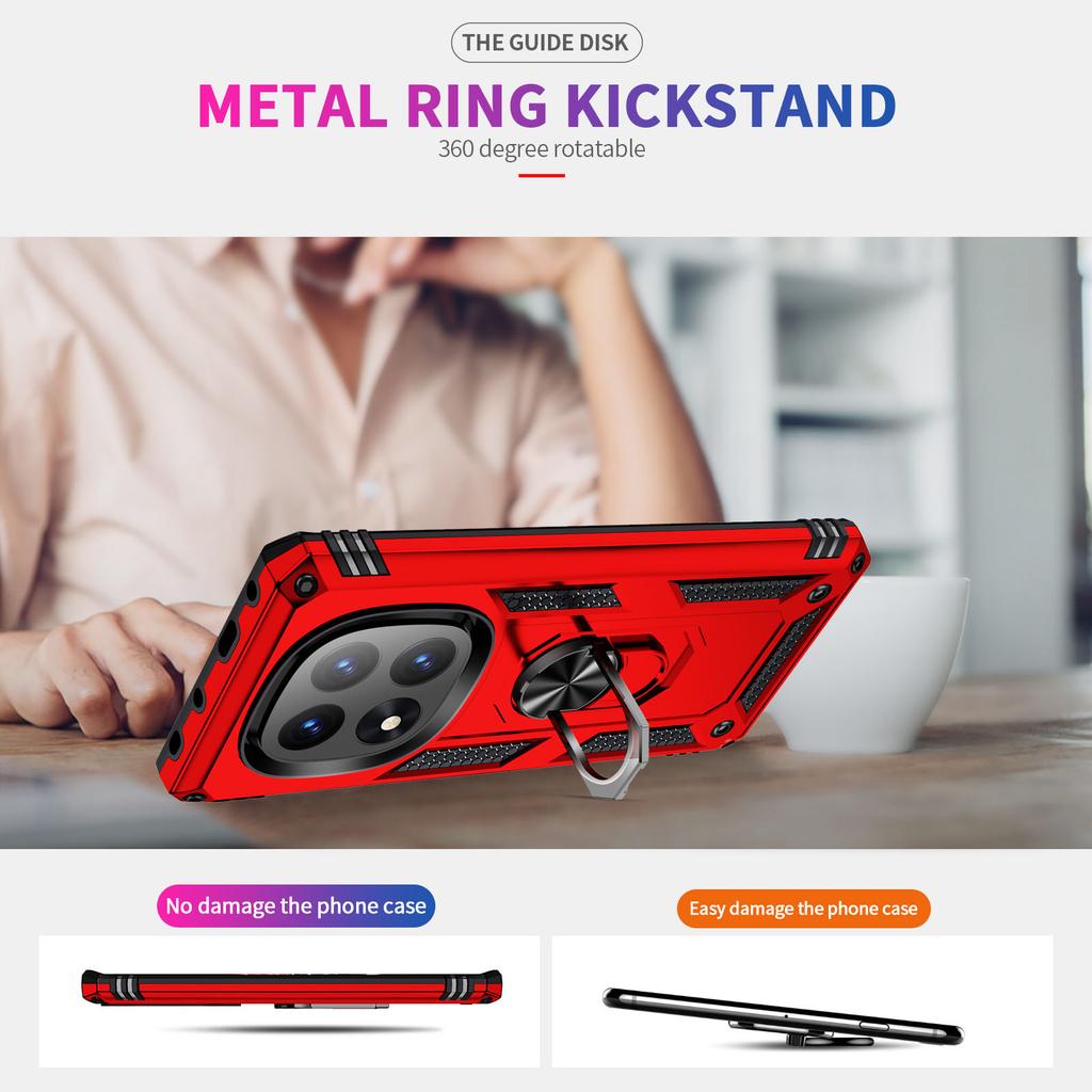 Funda para Xiaomi Redmi Note 14 Pro+ 5G PC + TPU Funda para Teléfono con Soporte