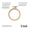DIY Cross-Stitch Bamboo Embroidery Hoop for Handmade Crafting