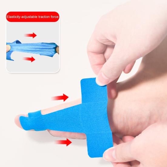 10/30/60Pcs Bunion Corrector Kinesiology Tape, Breathable Latex-Free Hallux Valgus Big Toe Support Tape, Foot Pain Relief Athletic Tape for Men