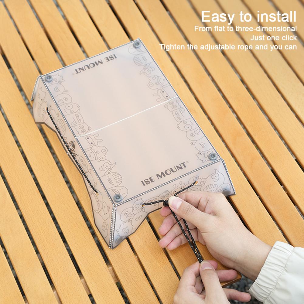 1/2Pcs Ultralight Folding Mini Table Portable Small Folding PP Camping Table and Tray For Outdoor Camping Hiking Equipment
