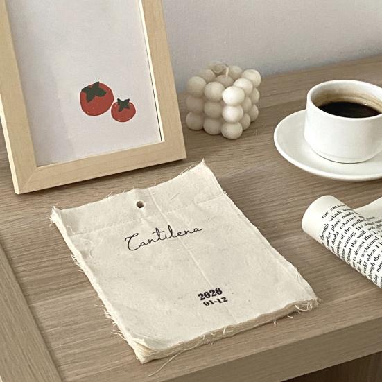2026 Cloth Wall Calendar Wall Hanging Fabric Calendar Jan. 2026 - Dec. 2026 12